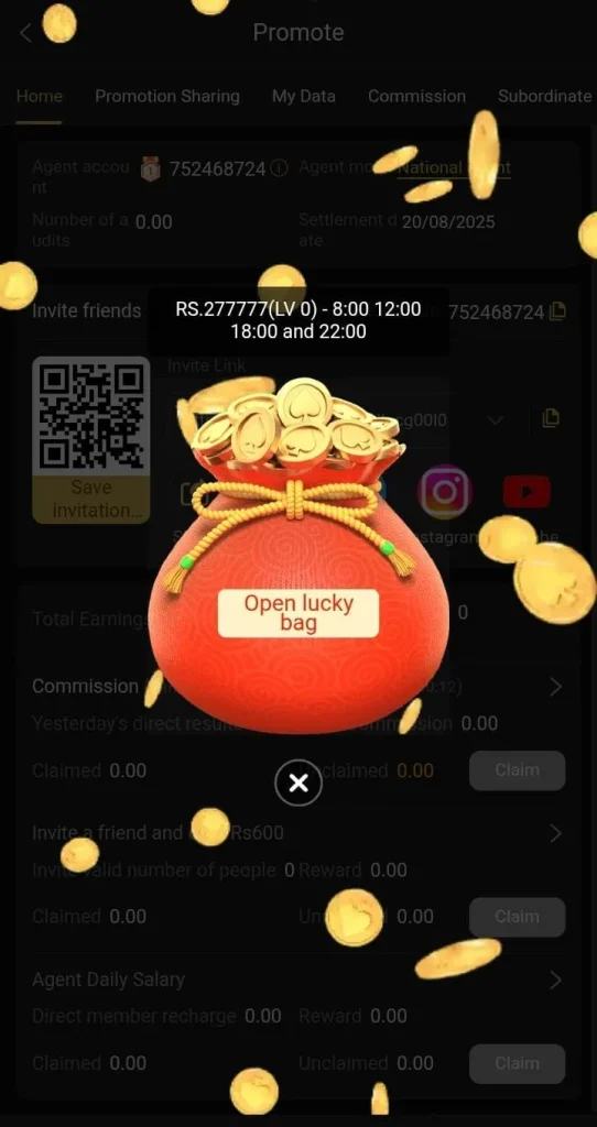 Mil Win Game Download APK – Download & Earn Cash in Pakistan 7 Open lucky Bag bonus