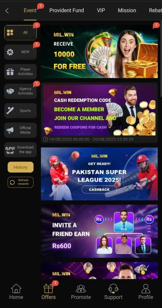 Mil Win Game Download APK – Download & Earn Cash in Pakistan 11 Games in Mil WIn