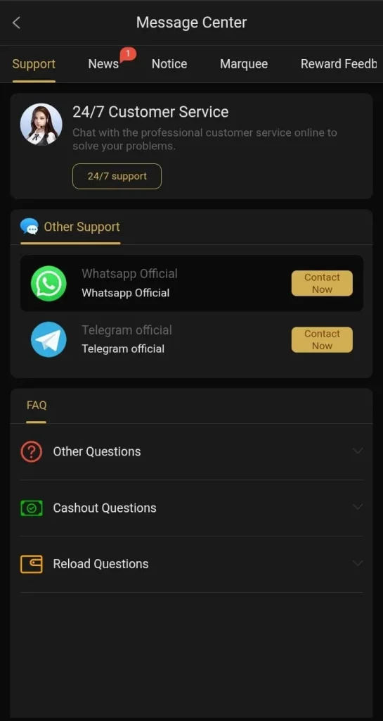 Mil Win Game Download APK – Download & Earn Cash in Pakistan 9 24/7 customer support system in Milwin